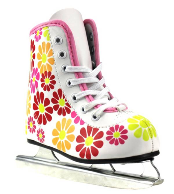 American Athletic Shoe Girls Flower Power Double Runner Ice Skate product image