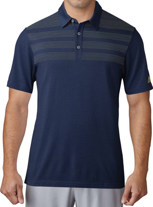adidas Men's 3-Stripes Mapped Golf Polo