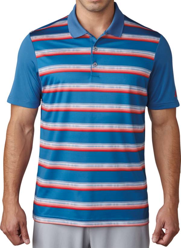adidas Men's Advantage Stripe Golf Polo