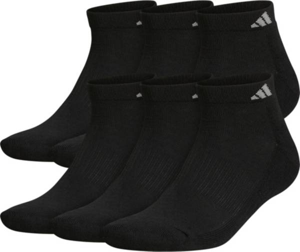 adidas Men's Athletic Cushioned Low Cut Socks- 6 Pack