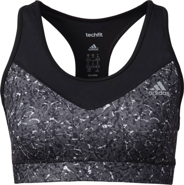 adidas Women's techfit Graffiti Print Sports Bra