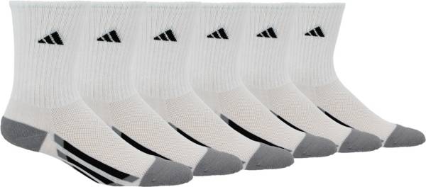 adidas Kids' Cushioned Stripe Crew Socks - 6 Pack product image