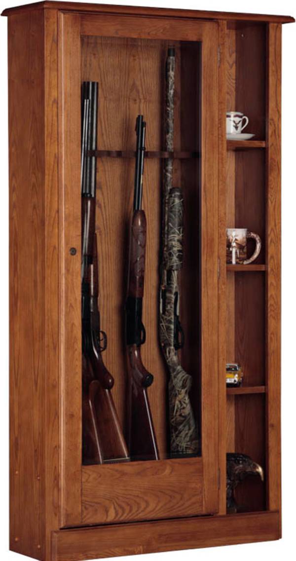 American Furniture Classics 10 Gun Curio Cabinet Combo