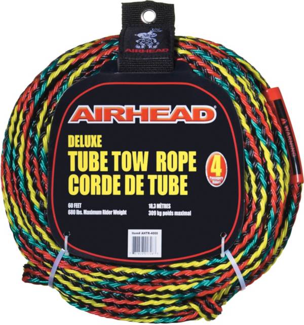 AIRHEAD 4 Riders Deluxe Tube Tow Rope 60 Feet 680 LB Max Rider Weight Tubing for sale online 