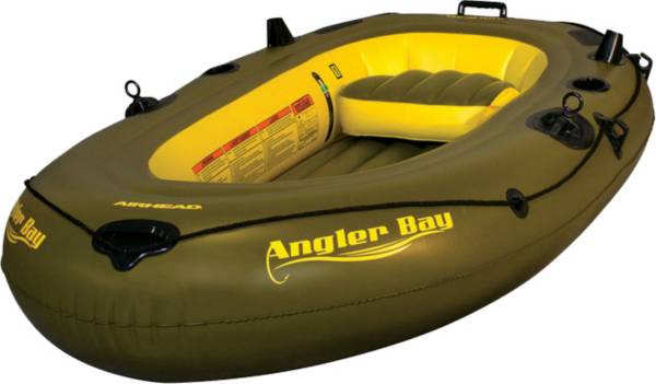 Airhead Angler Bay 3 Person Inflatable Fishing Boat