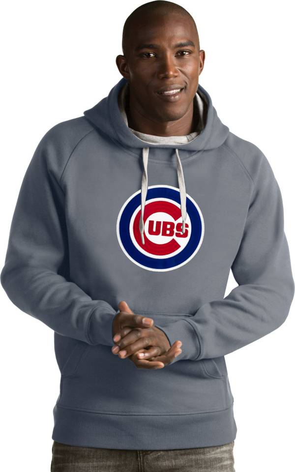 Antigua Men's Chicago Cubs Grey Victory Pullover