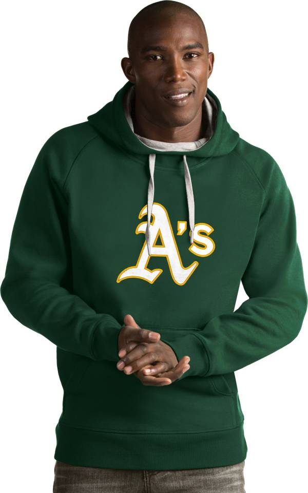 Antigua Men's Oakland Athletics Green Victory Pullover