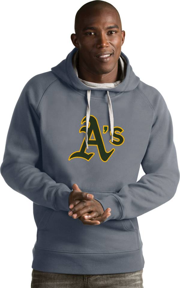 Antigua Men's Oakland Athletics Grey Victory Pullover product image