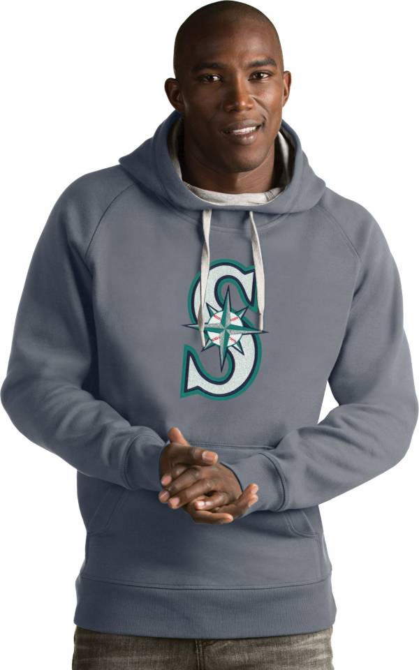 Antigua Men's Seattle Mariners Grey Victory Pullover