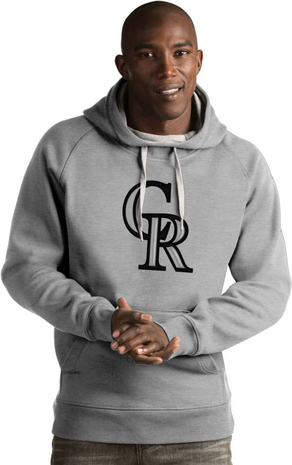 Antigua Men's Colorado Rockies Grey Victory Pullover