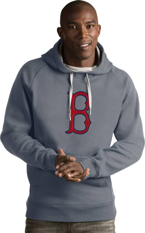 Antigua Men's Boston Red Sox Grey Victory Pullover