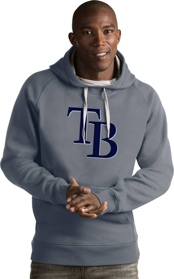 Antigua Men's Tampa Bay Rays Grey Victory Pullover