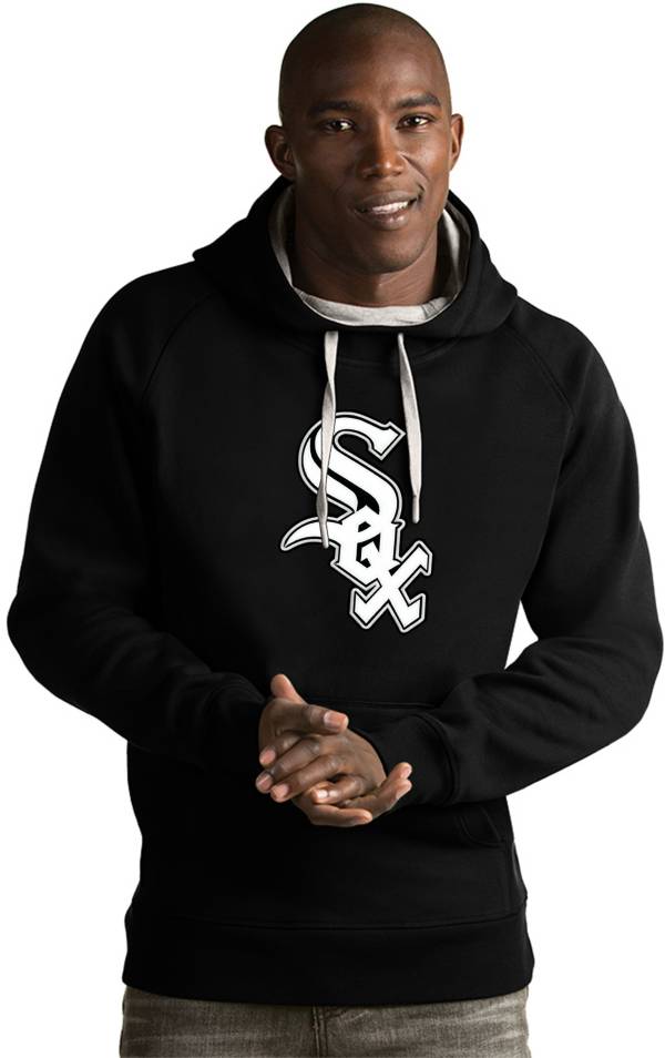 Antigua Men's Chicago White Sox Black Victory Pullover