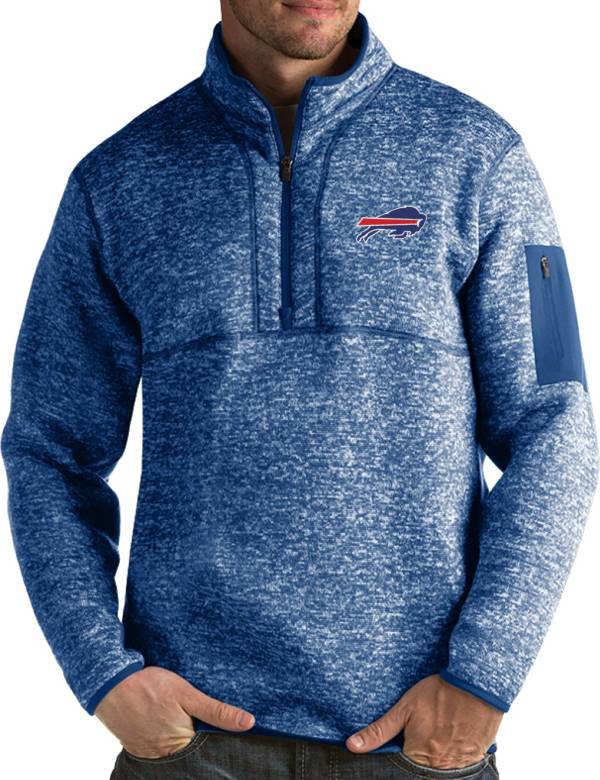 Antigua Men's Buffalo Bills Fortune Blue Pullover Jacket