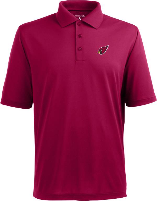 Antigua Men's Arizona Cardinals Pique Xtra-Lite Red Polo