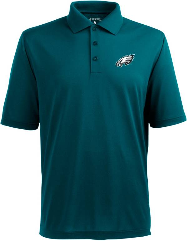 Antigua Men's Philadelphia Eagles Pique Xtra-Lite Green Polo