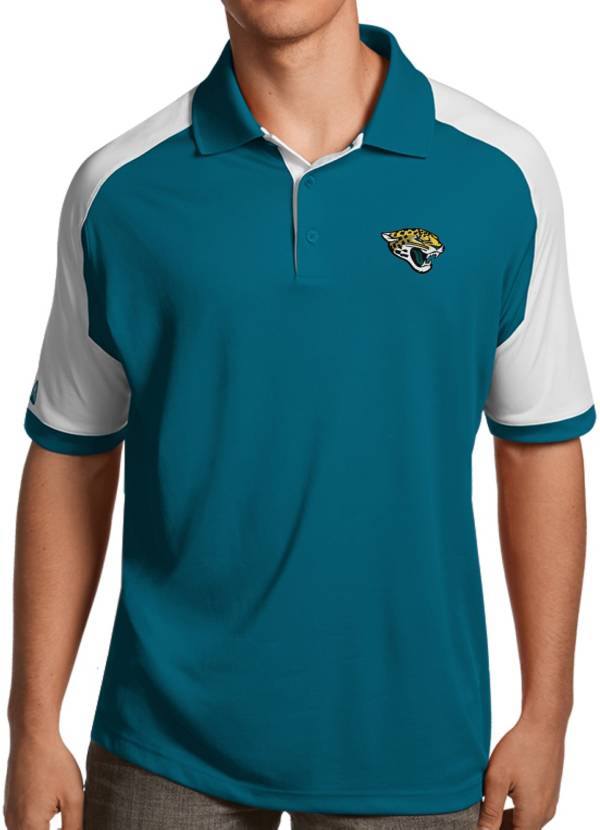 Antigua Men's Jacksonville Jaguars Century Teal Polo