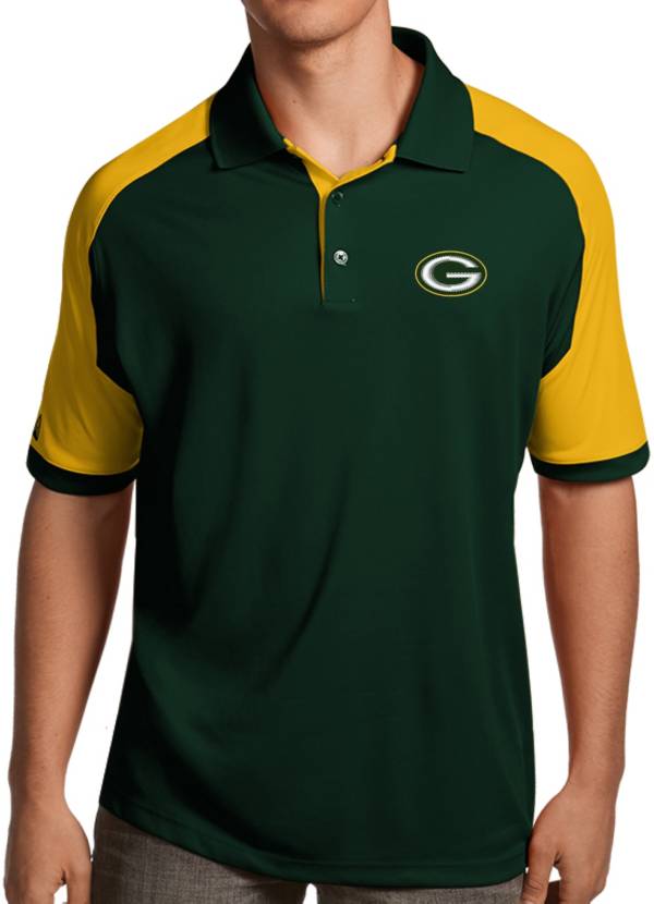 Antigua Men's Green Bay Packers Century Green Polo