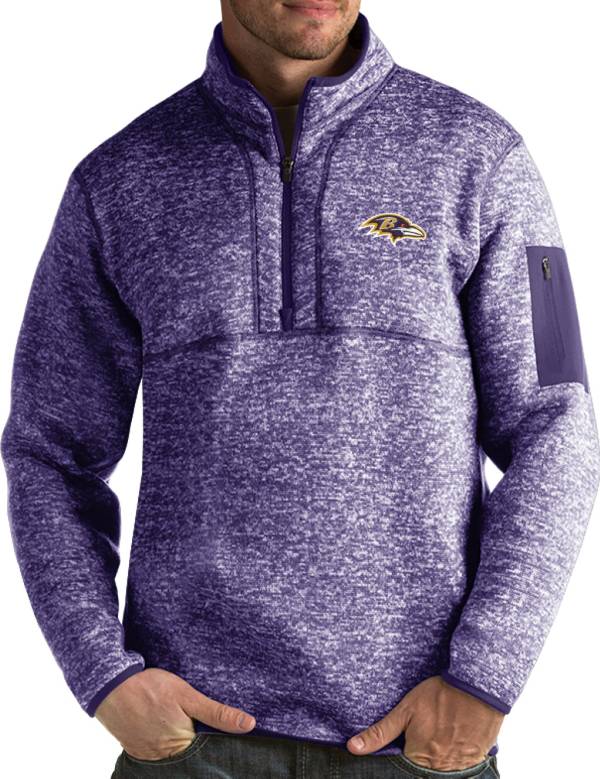 Antigua Men's Baltimore Ravens Fortune Purple Pullover Jacket