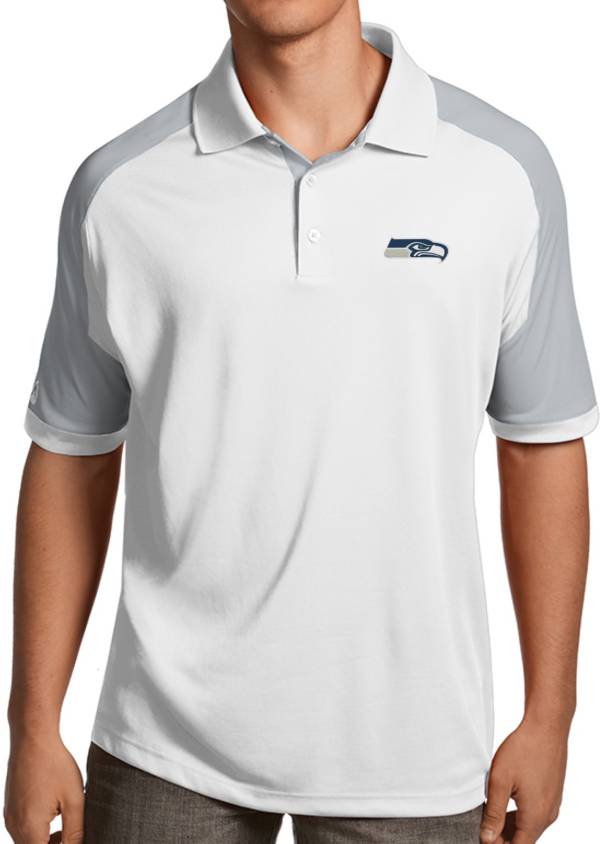 Antigua Men's Seattle Seahawks Century White Polo