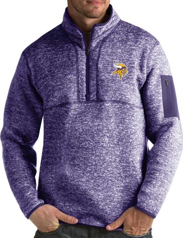 Antigua Men's Minnesota Vikings Fortune Purple Pullover Jacket
