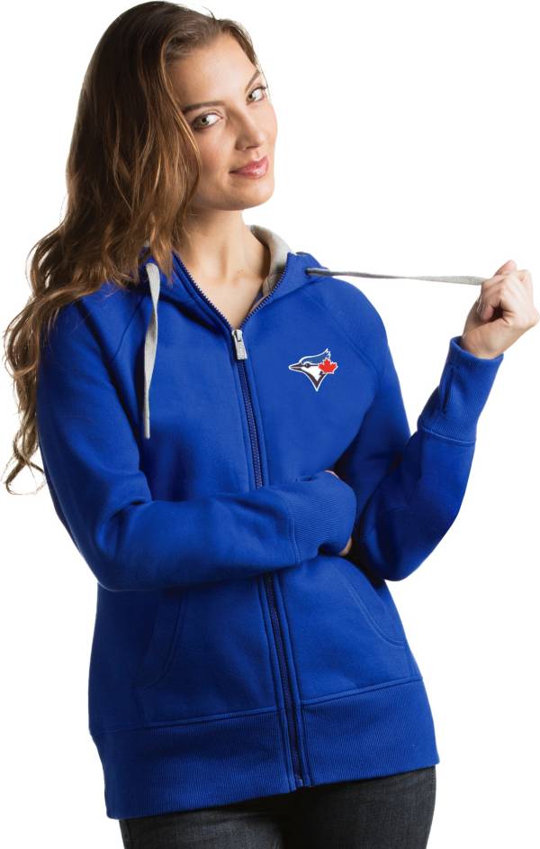 Antigua Women's Toronto Blue Jays Royal Victory Full-Zip Hoodie