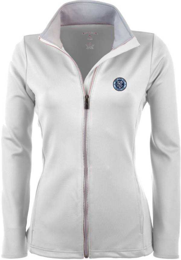 Antigua Women's New York City FC White Leader Full-Zip Jacket