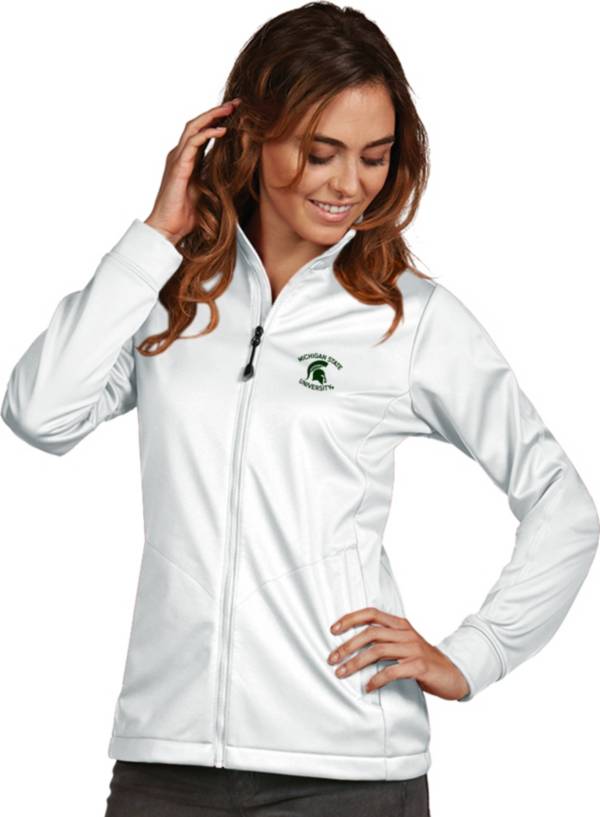 Antigua Women's Michigan State Spartans White Performance Golf Jacket product image
