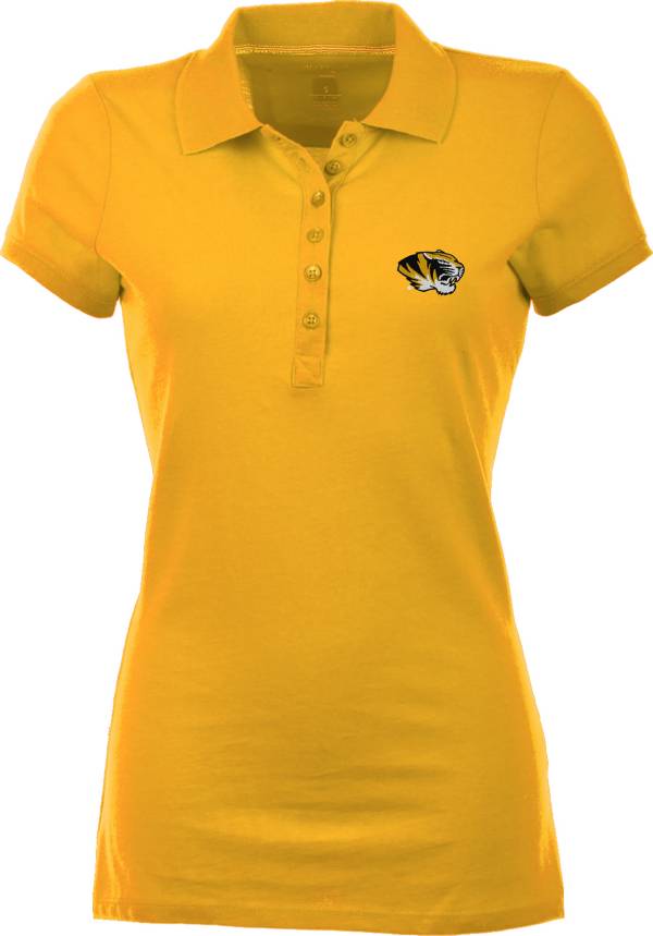 Antigua Women's Missouri Tigers Gold Spark Polo