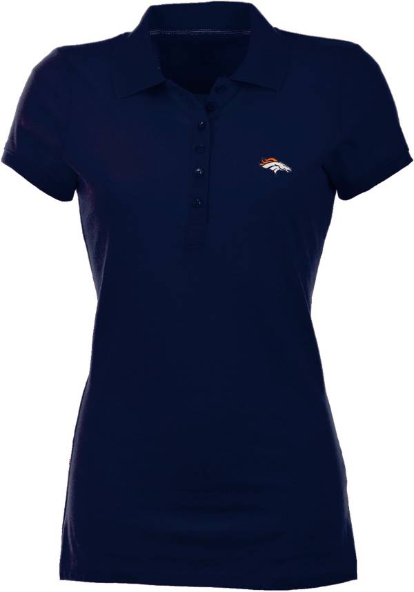 Antigua Women's Denver Broncos Navy Spark Polo product image