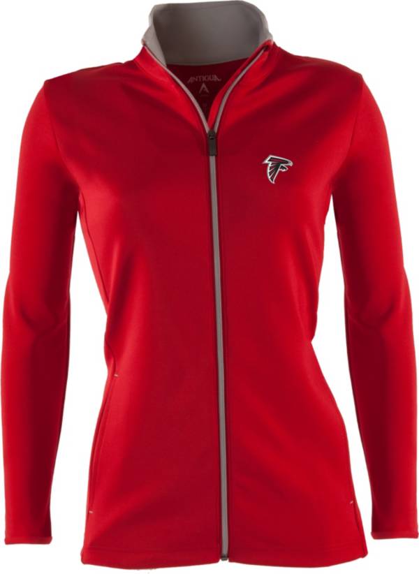 Antigua Women's Atlanta Falcons Leader Red Full-Zip Jacket