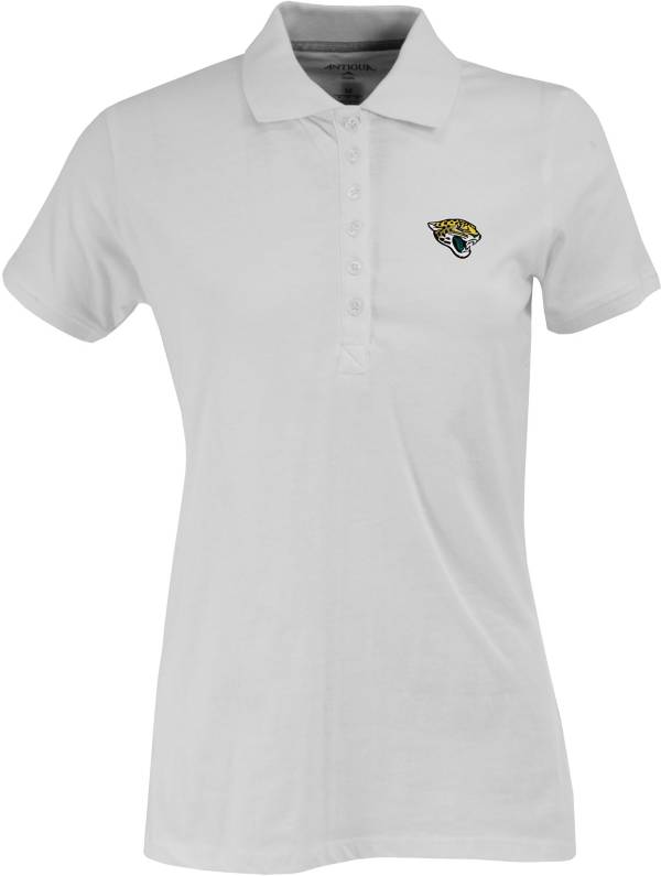 Antigua Women's Jacksonville Jaguars White Spark Polo