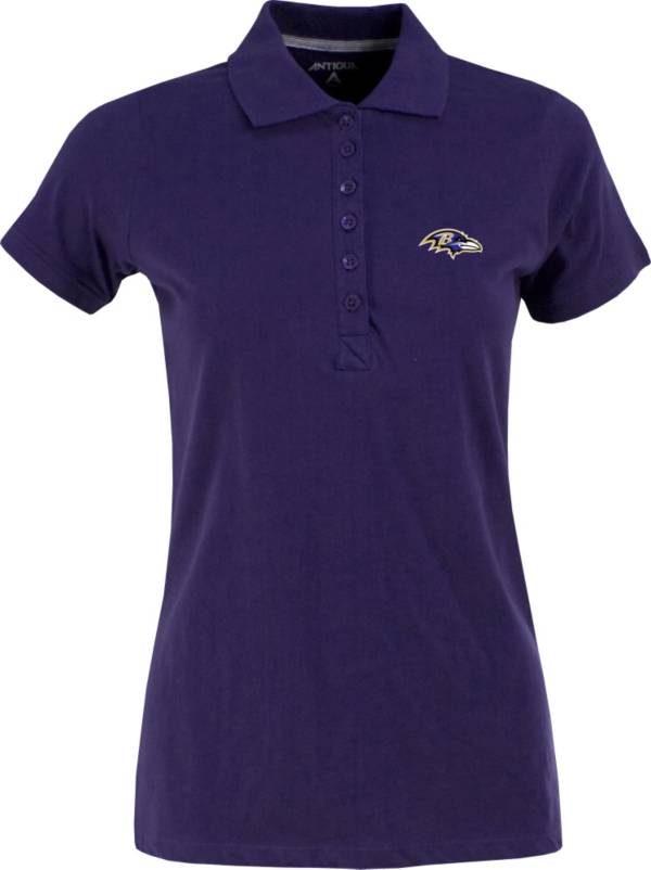 Antigua Women's Baltimore Ravens Purple Spark Polo