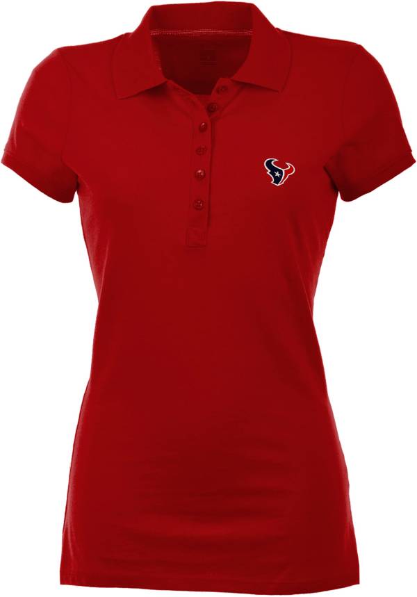 Antigua Women's Houston Texans Red Spark Polo