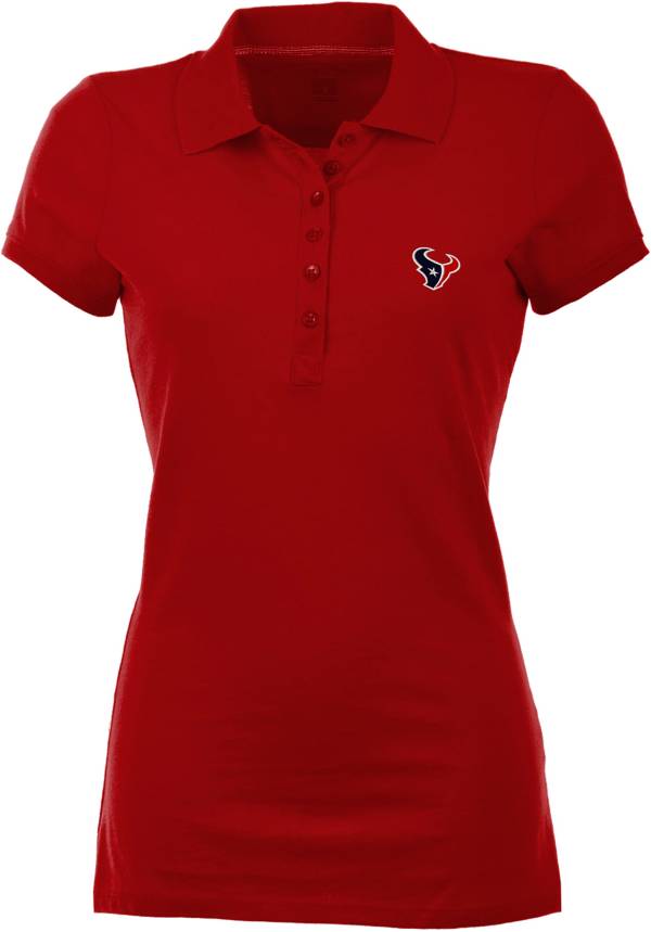 Antigua Women's Houston Texans Red Spark Polo product image