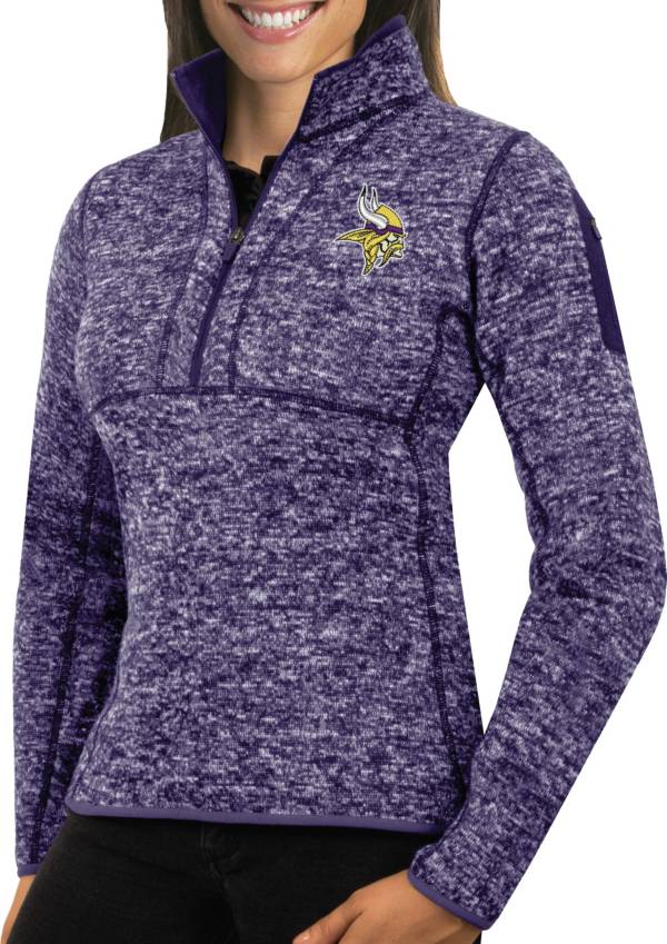 Antigua Women's Minnesota Vikings Fortune Purple Pullover Jacket