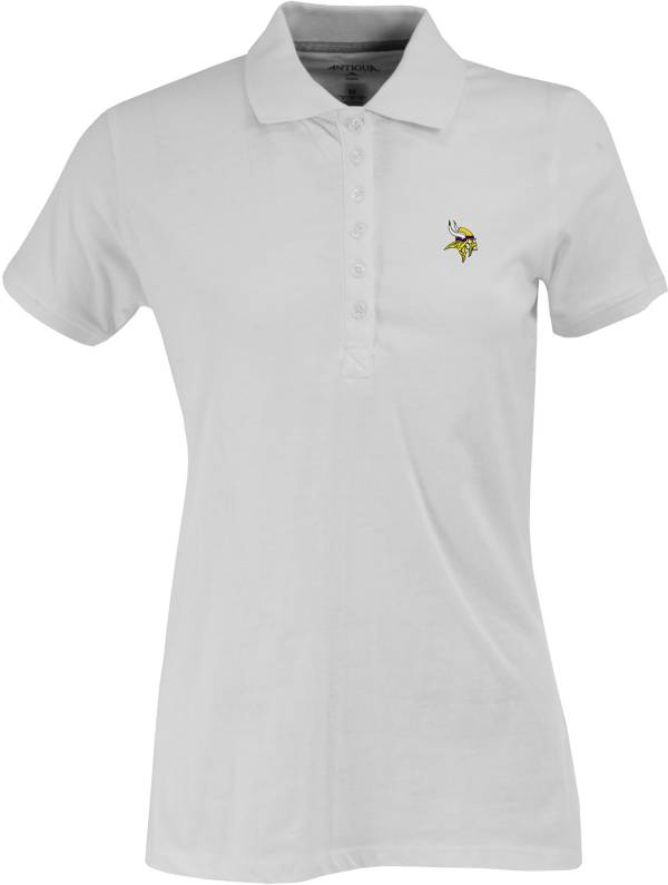 Antigua Women's Minnesota Vikings White Spark Polo