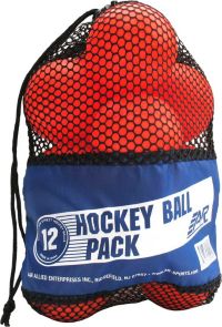 Franklin Sports Street Hockey Balls Low Bounce Warm Weather  Bag of 3 Balls 