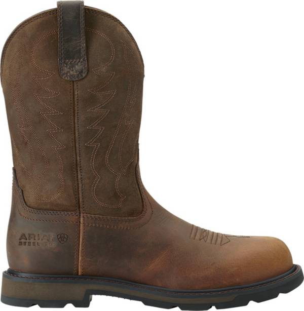 Ariat Men's Groundbreaker Pull-On Steel Toe Western Boots