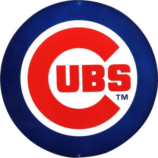 Authentic Street Signs Chicago Cubs Steel Logo Bullseye Sign