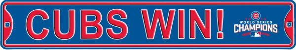 Authentic Street Signs 2016 World Series Champions ‘Cubs Win!' Chicago Cubs Street Sign