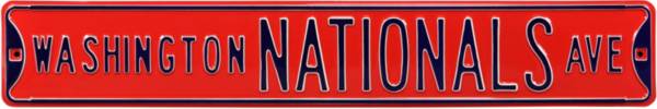 Authentic Street Signs Washington Nationals Avenue Red Sign