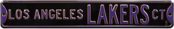 Authentic Street Signs Los Angeles Lakers Black Court Sign