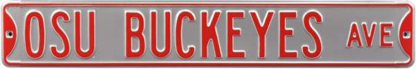 Authentic Street Signs Ohio State ‘OSU Buckeyes Ave' Silver Sign product image