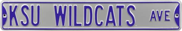 Authentic Street Signs Kansas State Wildcats Avenue Silver Sign