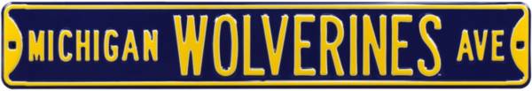 Authentic Street Signs Michigan Wolverines Avenue Navy Sign product image