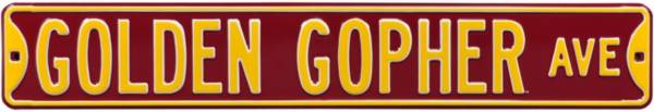 Authentic Street Signs Minnesota Golden Gophers Avenue Sign