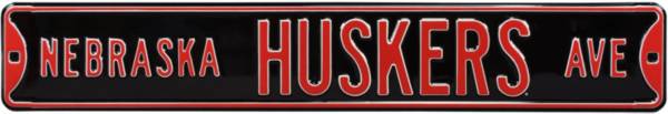 Authentic Street Signs Nebraska Huskers Avenue Black Sign