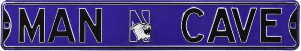 Authentic Street Signs Northwestern Wildcats ‘Man Cave' Street Sign
