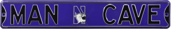 Authentic Street Signs Northwestern Wildcats ‘Man Cave' Street Sign product image